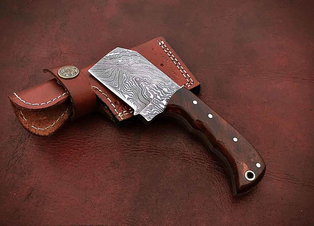 Damascus steel chopper Hunting Knife Butcher Knife