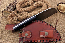 Load image into Gallery viewer, Custom Handmade Damascus Steel Beautiful Clever Knife with Amazing Colored Wood Handle
