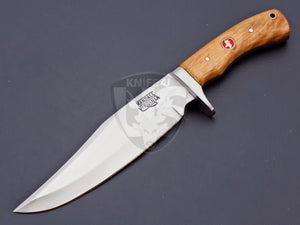 Custom Hand Made D2 Steel Hunting Bowie k knife Cherry Wood on Handle