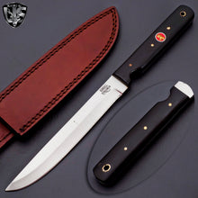 Load image into Gallery viewer, Handmade D2 Steel Fillet Knife with Black Micarta on Handle