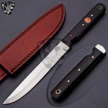 Load image into Gallery viewer, Handmade D2 Steel Fillet Knife with Black Micarta on Handle