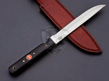 Load image into Gallery viewer, Handmade D2 Steel Fillet Knife with Black Micarta on Handle