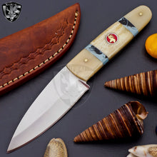 Load image into Gallery viewer, Beautiful Hand Made D2 Steel Skinner Knife with Natural Camel Bone Handle