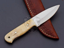 Load image into Gallery viewer, Beautiful Hand Made D2 Steel Skinner Knife with Natural Camel Bone Handle