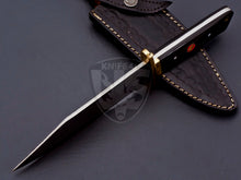 Load image into Gallery viewer, Handmade D2 Steel Hunting Bowie knife with Natural Buffalo Horn on Handle