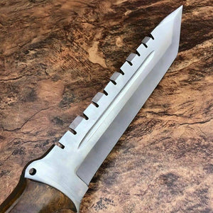 Custom Handmade j2 Steel Beautiful Tanto knife with Rose Wood Handle
