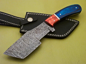 Custom Handmade Damascus Steel Tracker Knife