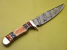 Load image into Gallery viewer, Custom Handmade Damascus Steel Bowie Knife