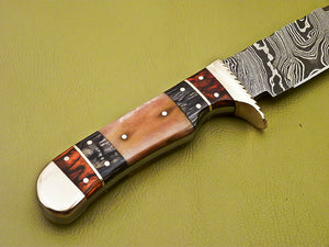 Custom Handmade Damascus Steel Bowie Knife