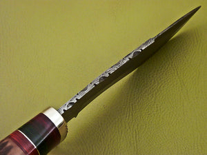 Custom Handmade Damascus Steel Hunting Bowie knife