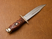 Load image into Gallery viewer, Custom Hand Made D2 Steel Hunting Knifes with Amazing Wood Handle
