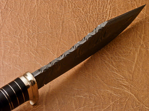 Custom Handmade Damascus Steel Bowie Knife