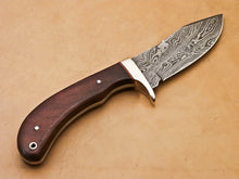 Load image into Gallery viewer, Handmade Damascus Hunting Knife with Walnut Wood