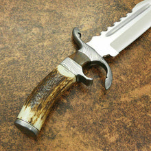 Load image into Gallery viewer, Custom Hand Made one of Its Beautiful D2 Steel Hunting Bowie