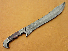 Load image into Gallery viewer, Custom Hand Made Damascus Steel Beautiful Bowie Knife