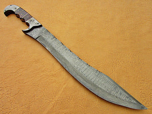 Custom Hand Made Damascus Steel Beautiful Bowie Knife