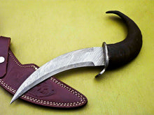 Load image into Gallery viewer, Damascus Made Bowie Knife