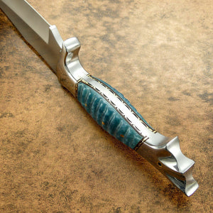 Custom Handmade D2 Steel Fish Style Amazing Hunting Bowie Knife