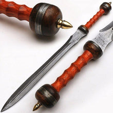 Load image into Gallery viewer, Custom Handmade Damascus Steel Beautiful Gladious Sword